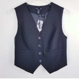 Sincerely Jules Black Formal Vest Fitted Silhouette